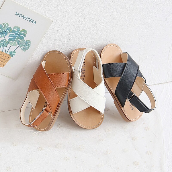 Småbarn Pojkar Flickor Sandaler 20 Sommar Barn Strandskor White 23