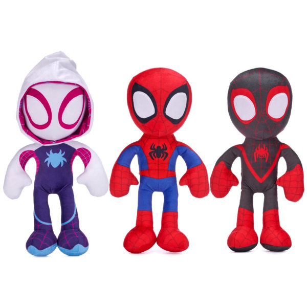 3-Pack Marvel Spiderman Spindelmannen Spidey Plush Gosedjur Plys multicolor