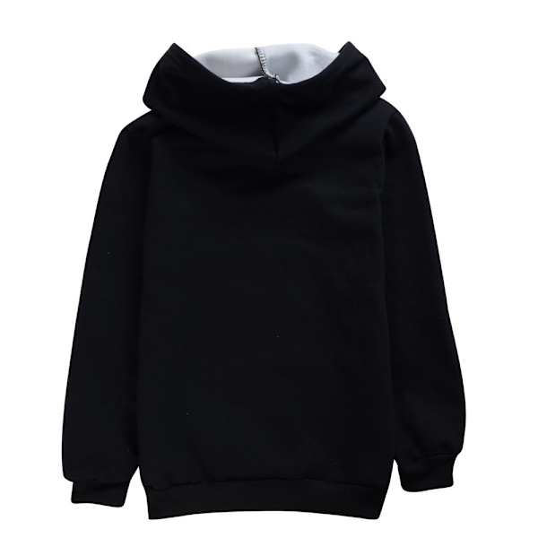 Drenge piger Barbie plys hættetrøje til børn Cosplay Sweatshirt black 130cm