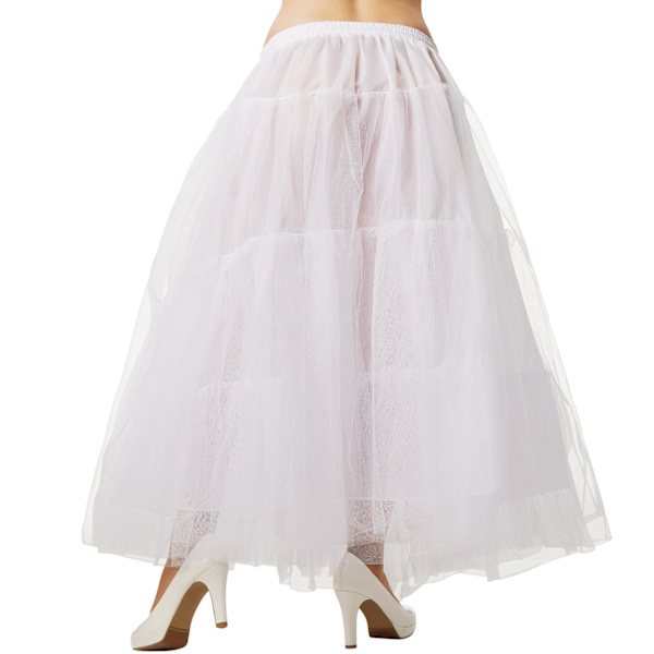 tectake Underkjole tyl petticoat Vit