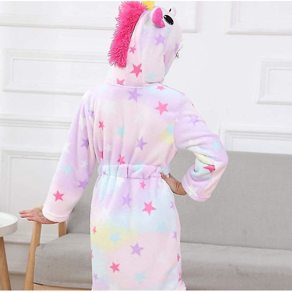 Barn Gentle Unicorn Huva Morgonrock Huva Morgonrock Sovkläder