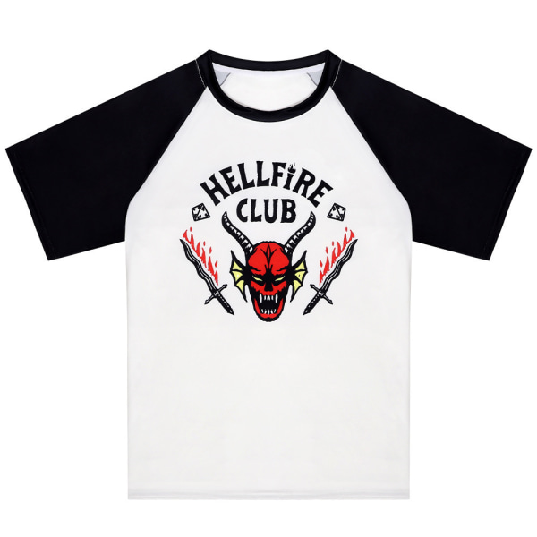 Stranger Things Sæson 4 3d Hellfire Club Print T-Shirt Unisex S