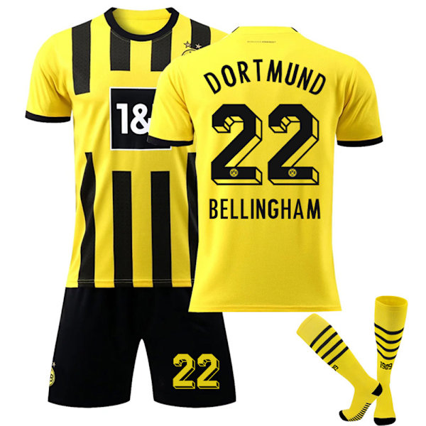 Børnefodboldsæt DORTMUND Hjemmehold fodboldtræningsdragt&sok # 22 22#