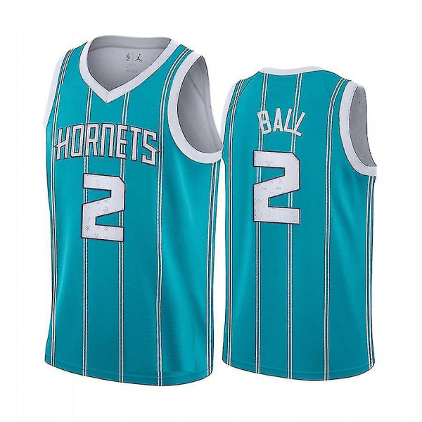 Nba Charlotte Hornets Ramello Ball nr. 2 Jersey Embr-1b