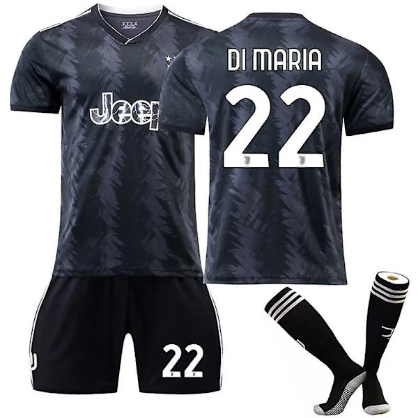 22-23 Juventus Kits Fotbollströja för vuxen träningsdräkt W DI MARIA 22 S