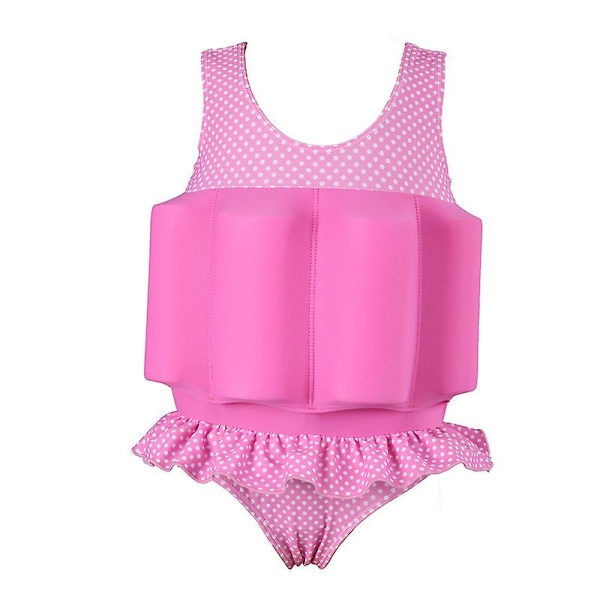 Lasten yksiosainen uimapuku Uimaliivi Kelluva uimapuku Pink XS-90
