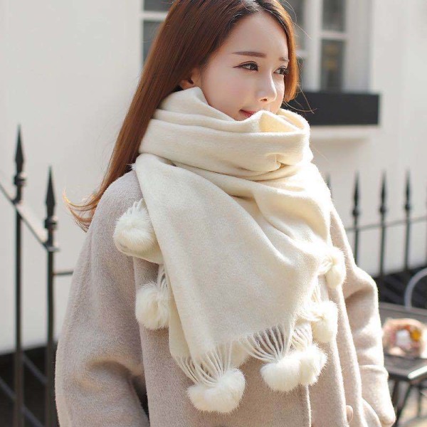 enfärgad mjuk varm kashmirscarf för män och kvinnor
