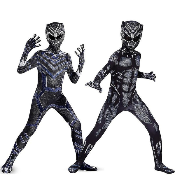 2023 New Black Panther Costume Marvel The Avengers Super Hero Cosplay Bodysuit kentai Jumpsuit Halloween kostymer för barn Aldult H_a . Style 2 110