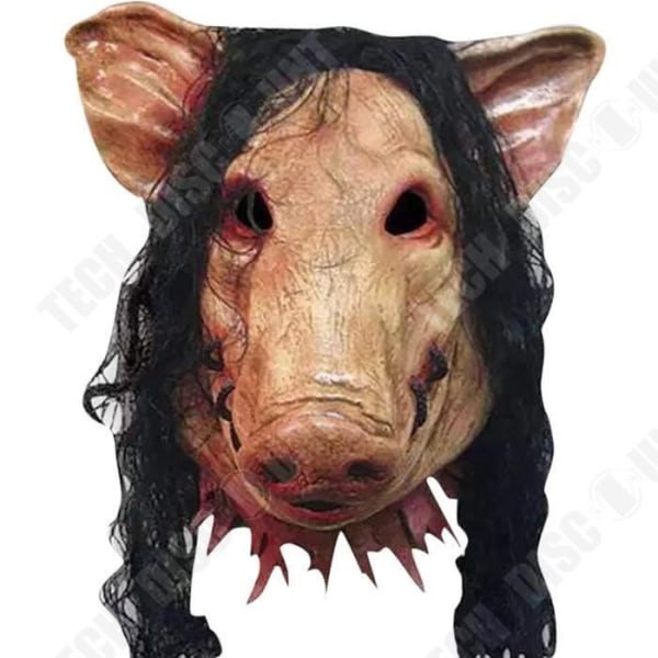 TD® SAW-inspirert dekorativ grismask gjord av høykvalitativ latex for cosplay-drakt eller Halloween-maskeradfest