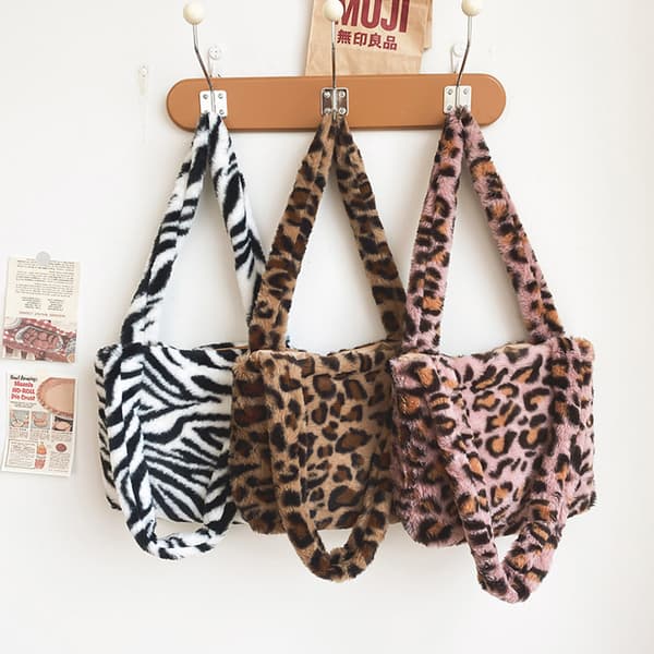 Furry Purse Fluffy Tote Bag