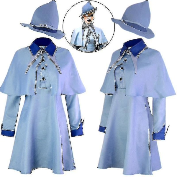 Troldmand Skole Heks Fleur Isabelle Delacour Beauxbaton Magic Cosplay Kostumer Hat Kvinder Skoleuniform Tøj Kasket Halloween-i Without Cap S