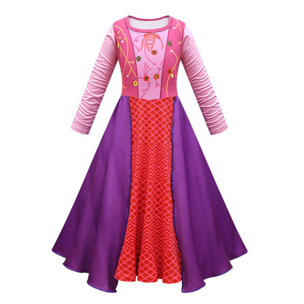 2 ST Girls Dress Sarah Mary Sanderson Cosplay Halloween Outfits 140cm