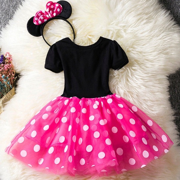 Baby Girls Minnie Mouse Princess Dress Sommerkjole cm Red 130