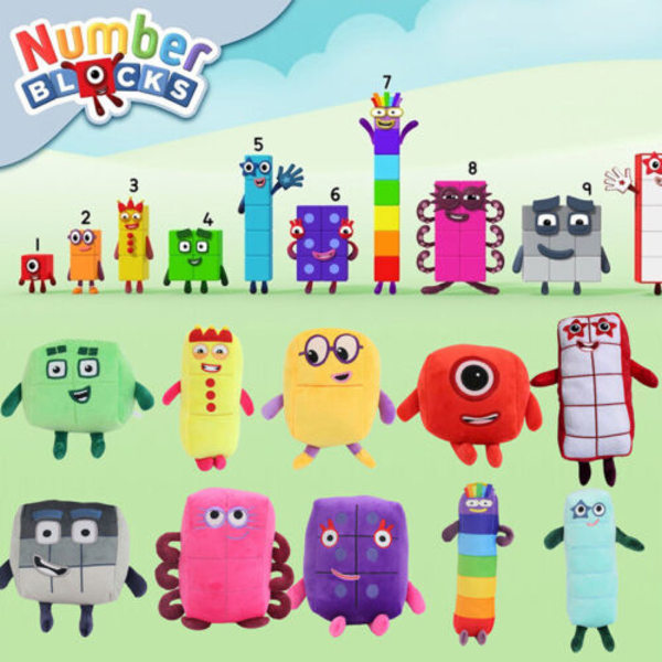 Numberblocks Plys Dukke Legetøj Gave Educational Premium Fyldt Orange