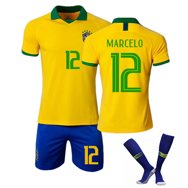 Lapsi/aikuinen 20 America Cup Brasilia koti-/vierassarja NEYMAR JR-10 MARCELO-12 l#