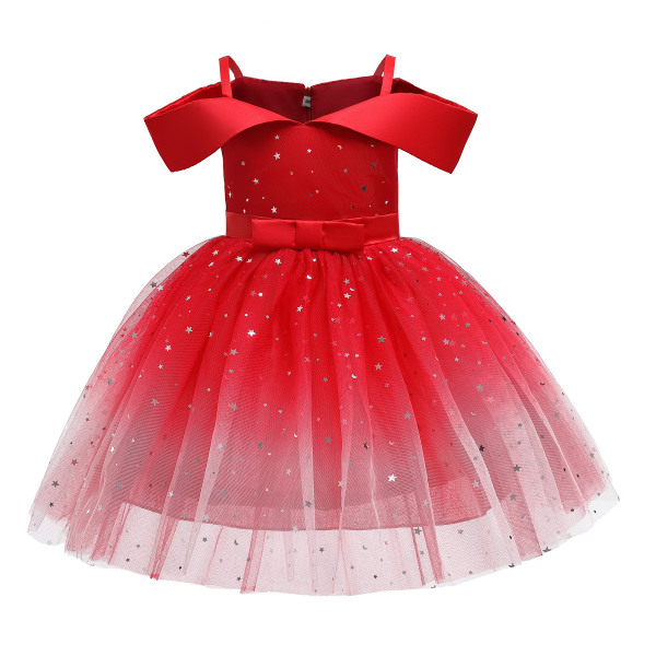 Tyylikkäät prinsessamekot Prinsessa Cosplay -asu naisille 8029 Red 130 6-7Y