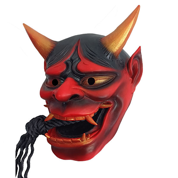 Seal Japanilainen Mask Cosplay Prajna Mask Halloween Cosplay Red