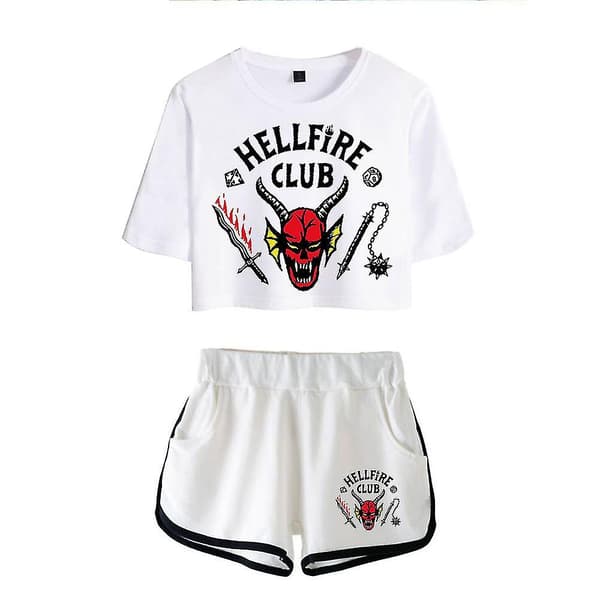 Stranger Things sesong 4 Hellfire Club Top Shorts