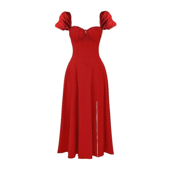 Kvindekjole Pendler Temperament Farve Mode High-end slynge D red M