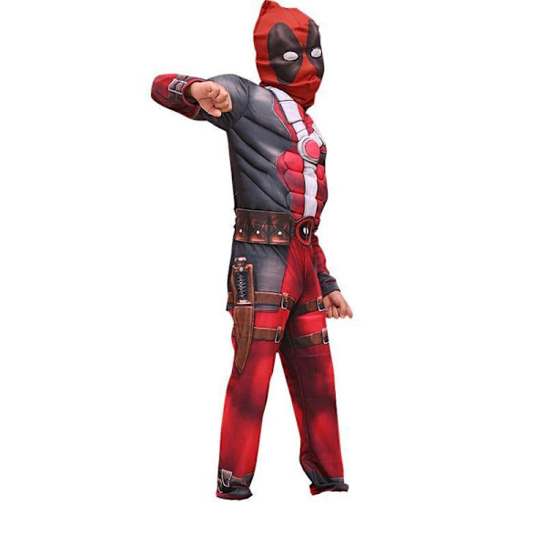 Deadpool Deluxe Barn Maskeraddräkt red 140
