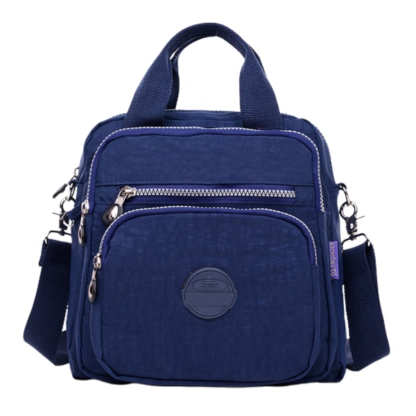 Casual nylon , resväska med stor kapacitet, vandtät håndväska, 2-vägs slidage Dark Blue