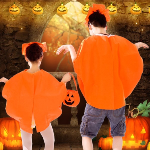 Pumpkin Halloween-asu vanhemman lapsen pukukuva Parent-child 1 set