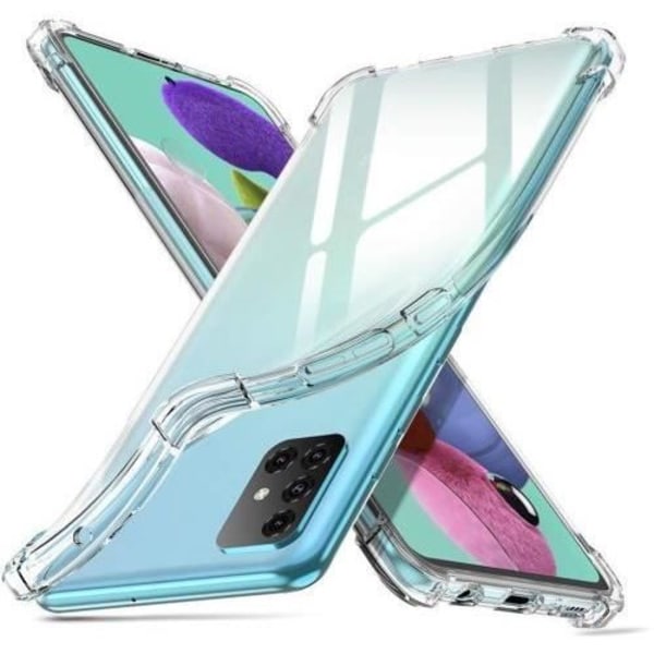 Silicone Case for Samsung A71 Transparent Shockproof Protective Case with Four Reinforced Corners Little Boutik®