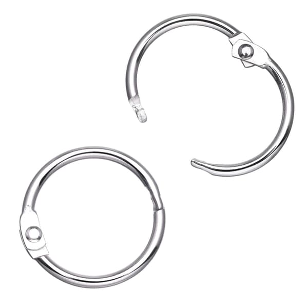 Åbnelige gardinringe / badeforhængsringe 30 stk. Sølv 60 mm Sølv 60 mm Silver