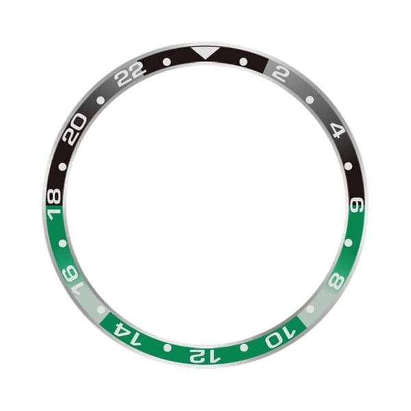 Stilfuld ramme til Xiaomi Watch S3/S4 Grøn+Sort 4 Green+Black