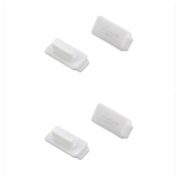 Støvhætte til USB-C-porte, 4-pak Hvid 4 White