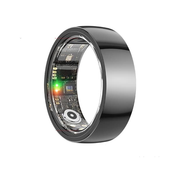 Smart Ring R1000 – Søvnmonitor, Bluetooth 5.0, Blodoksygenmonitor Svart 7 Svart 7 Black