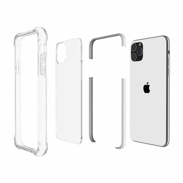 Transparent Stöttåligt iPhone 14 Pro Mobilskal Transparent iPhone 14 Pro 36 Transparent