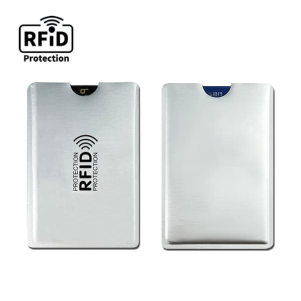 Korthållare med RFID-blockering, 10-pack Silver 18 Silver