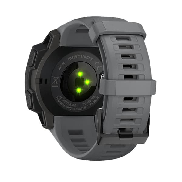 Silikonrem til Garmin Instinct/Esports/Tide/Solar Grå 25 Grey