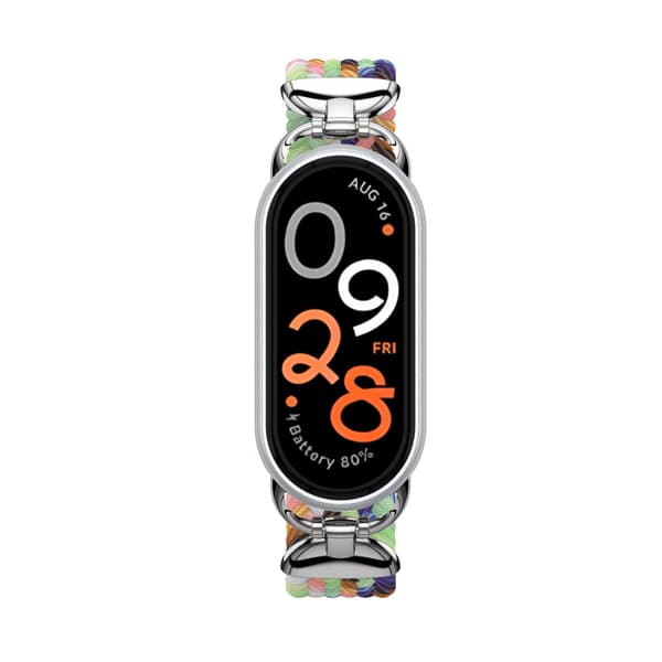 Stilfuld elastisk nylonrem til Xiaomi Mi Band 9 10