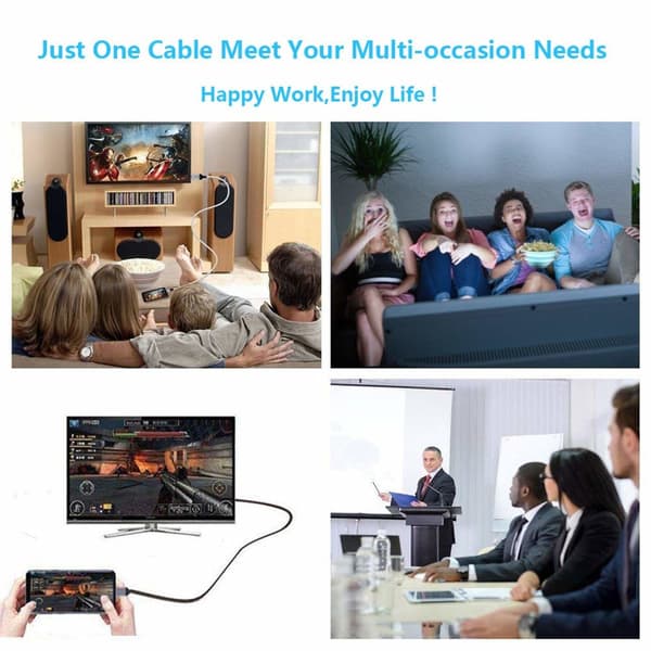 USB-C til HDMI-kabel 4K - 2 meter 64