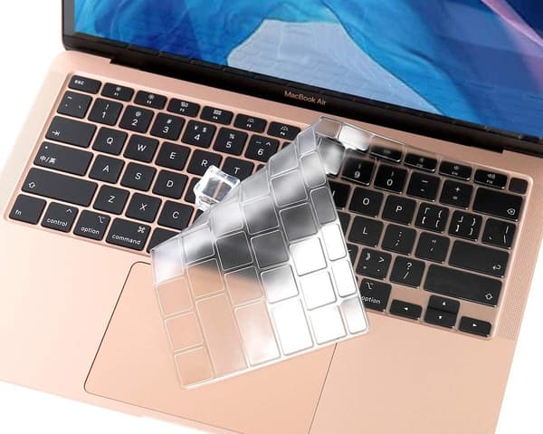 Näppäimistön suojus MacBook Air 13\" silikoni Läpinäkyvä 45