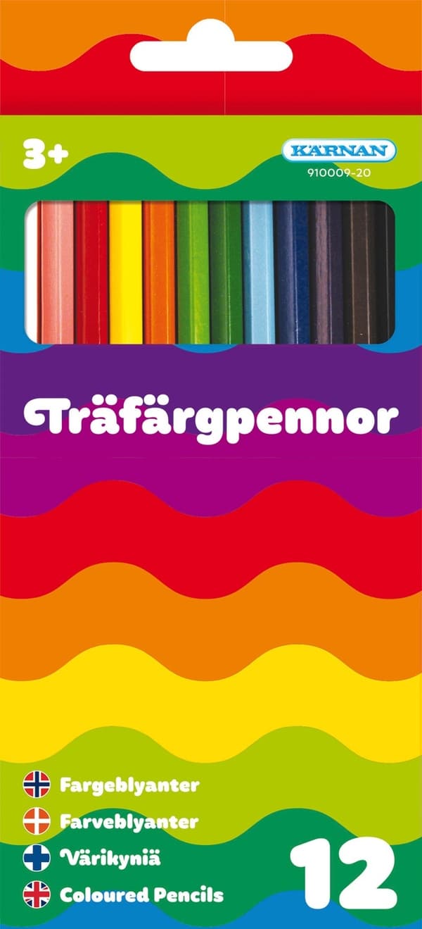 Træfarveblyanter 12 stk.