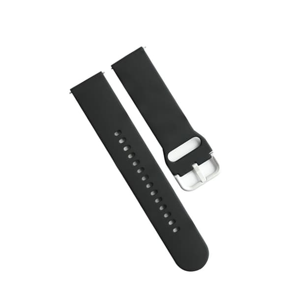 Svart silikonrem til Fitbit Versa 2/Lite 19