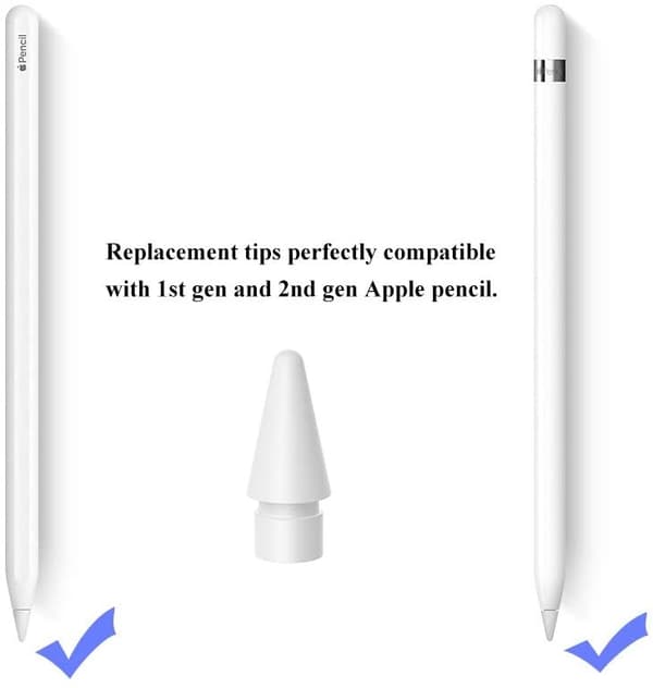 Udskiftningsspids til Apple Pencil 1 og 2 Hvid 1
