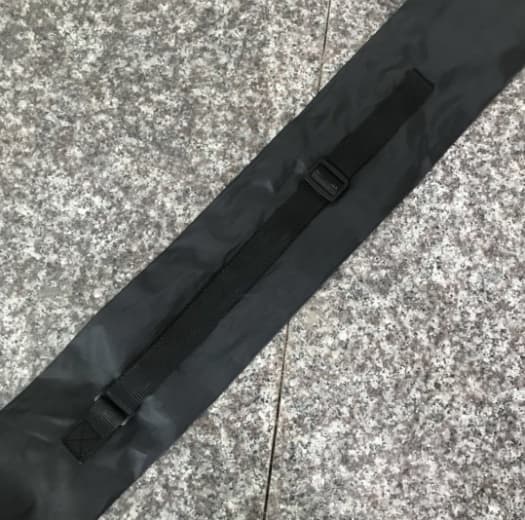 Opbevaringstaske til vandrestave med rem, sort 17x70 cm Svart