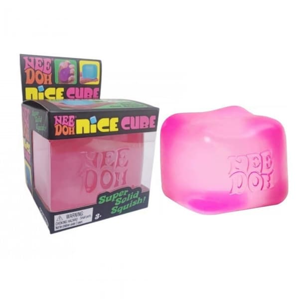 Needoh Nice Cube Stressbold & Tænkelegetøj Blå pink