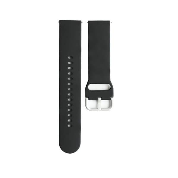 Svart silikonrem til Fitbit Versa 2/Lite 19