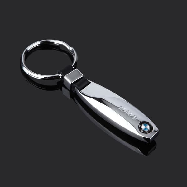 Super stilfuld nøglering BMW nøglevedhæng sølv one size Silver