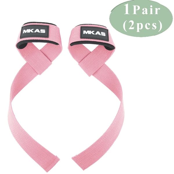 Gym Lyftremmar Marklyft Träningshandskar Vikt pink 2