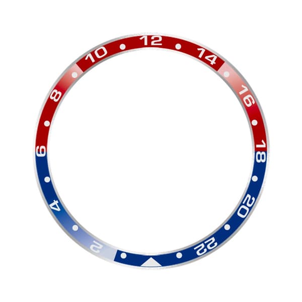Stilfuld ramme til Xiaomi Watch S3/S4 Rød+Blå 4 Red+Blue