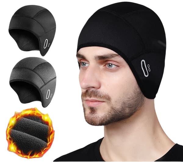 Vinter sykkelhatt Svart 45 Black