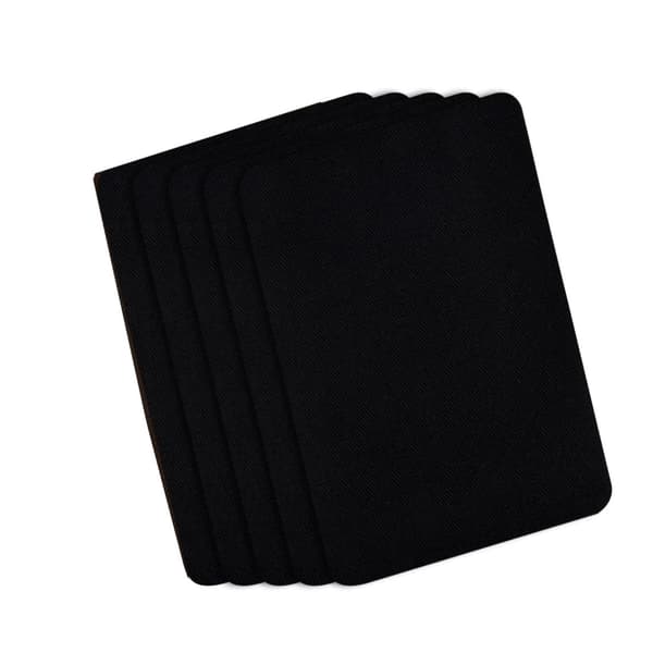 Silitettävät joukkuemerkit 4 kpl musta 15 Black