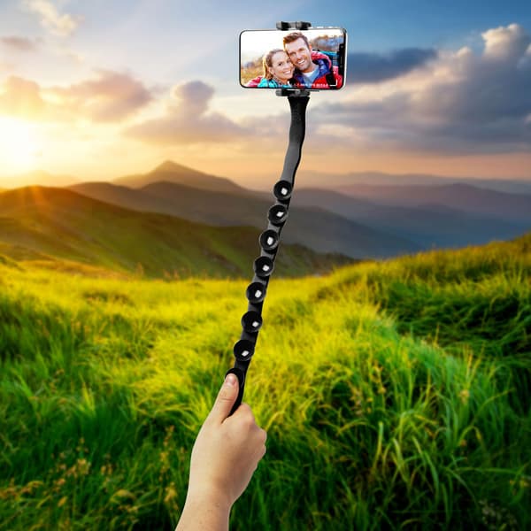 Snake Flexibel selfiestick Silikon Svart