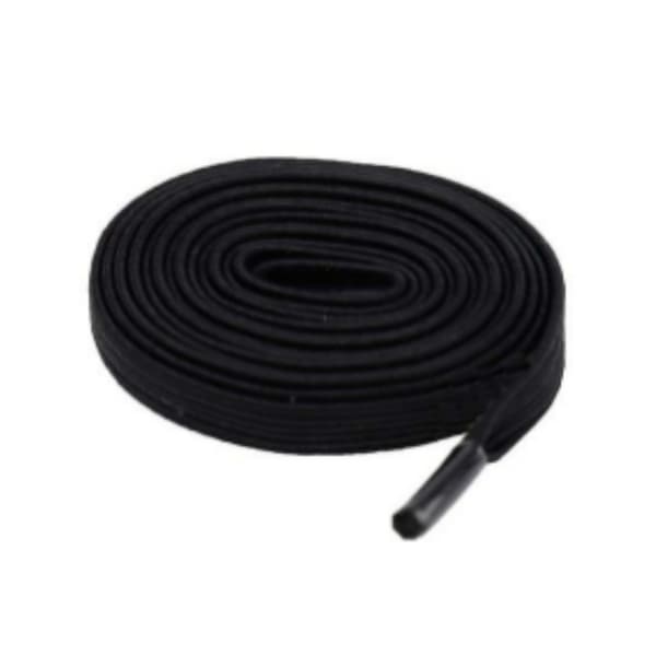Elastiske snørebånd uden binding med lås 1 par Sort 20 Black